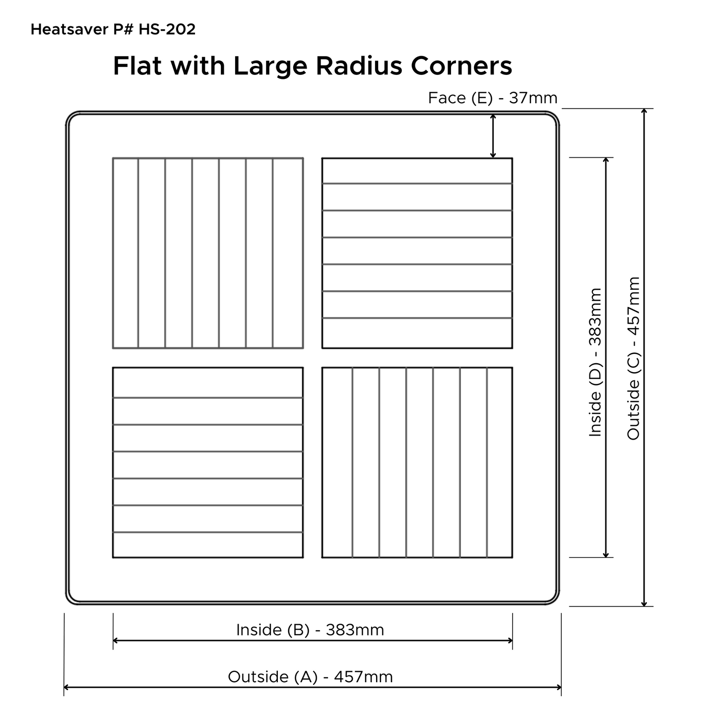 Heatsaver White Vent Cover (HS2)