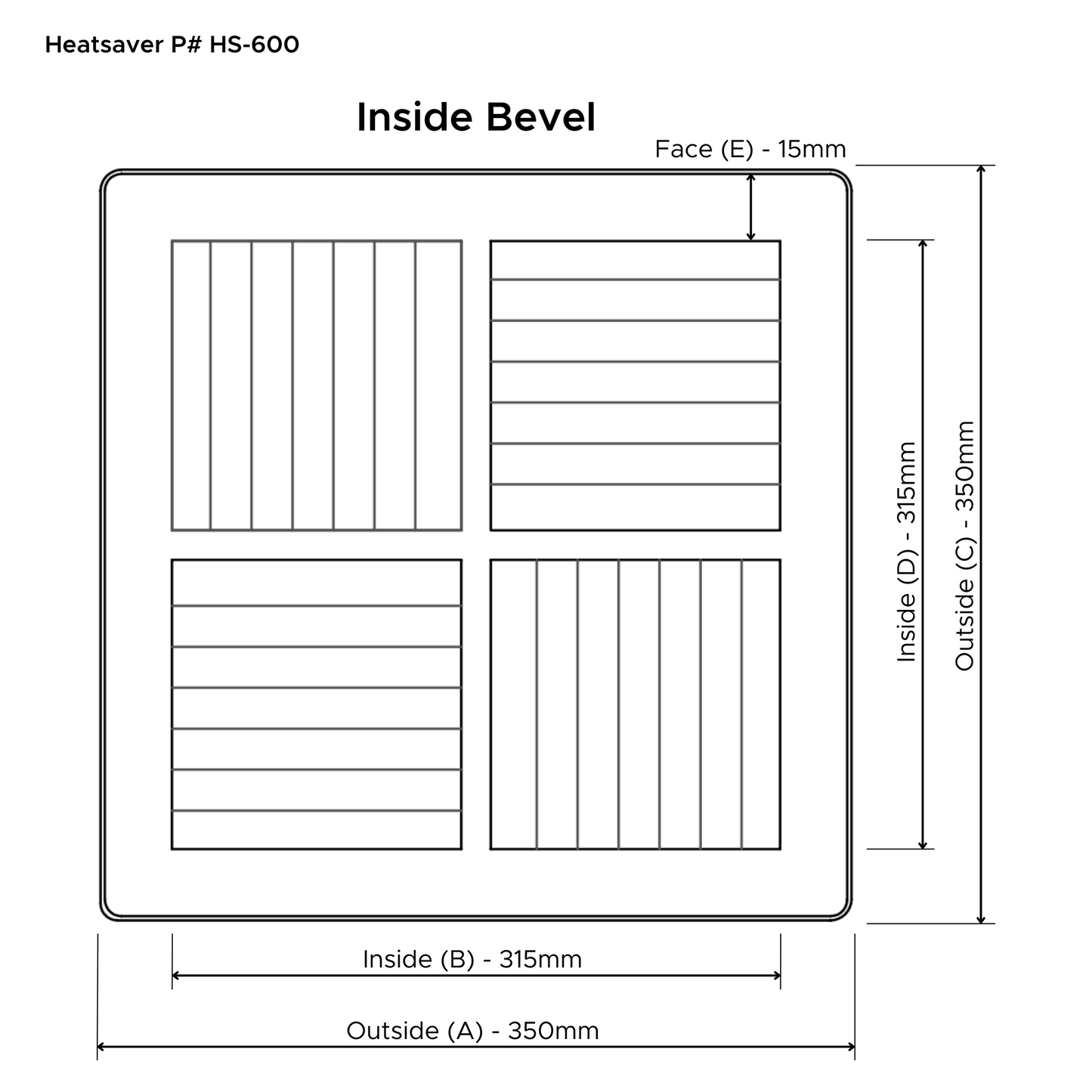 Heatsaver White Vent Cover (HS6)