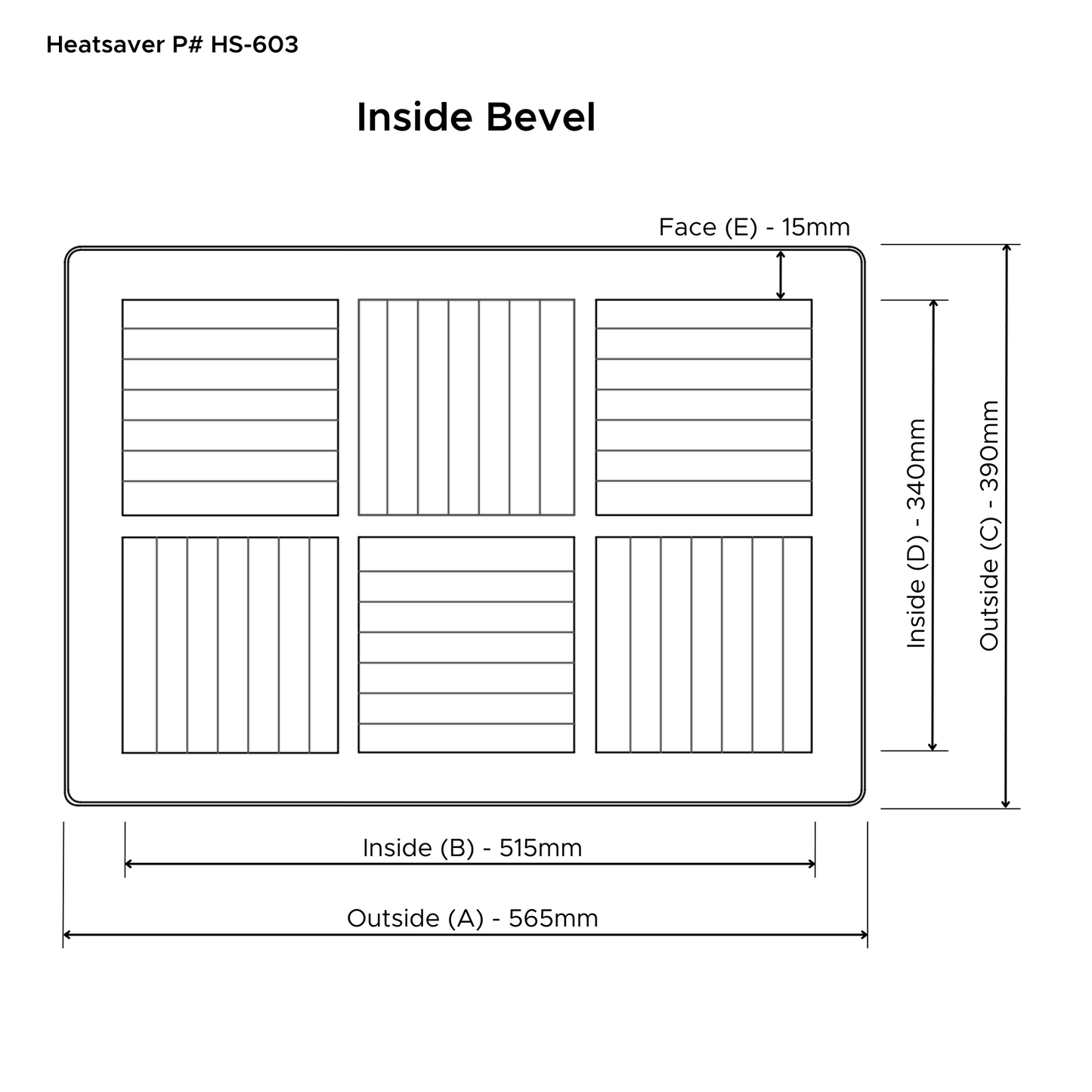 Heatsaver White Vent Cover (HS6)