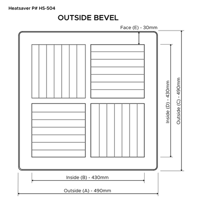 Heatsaver White Vent Cover (HS5)