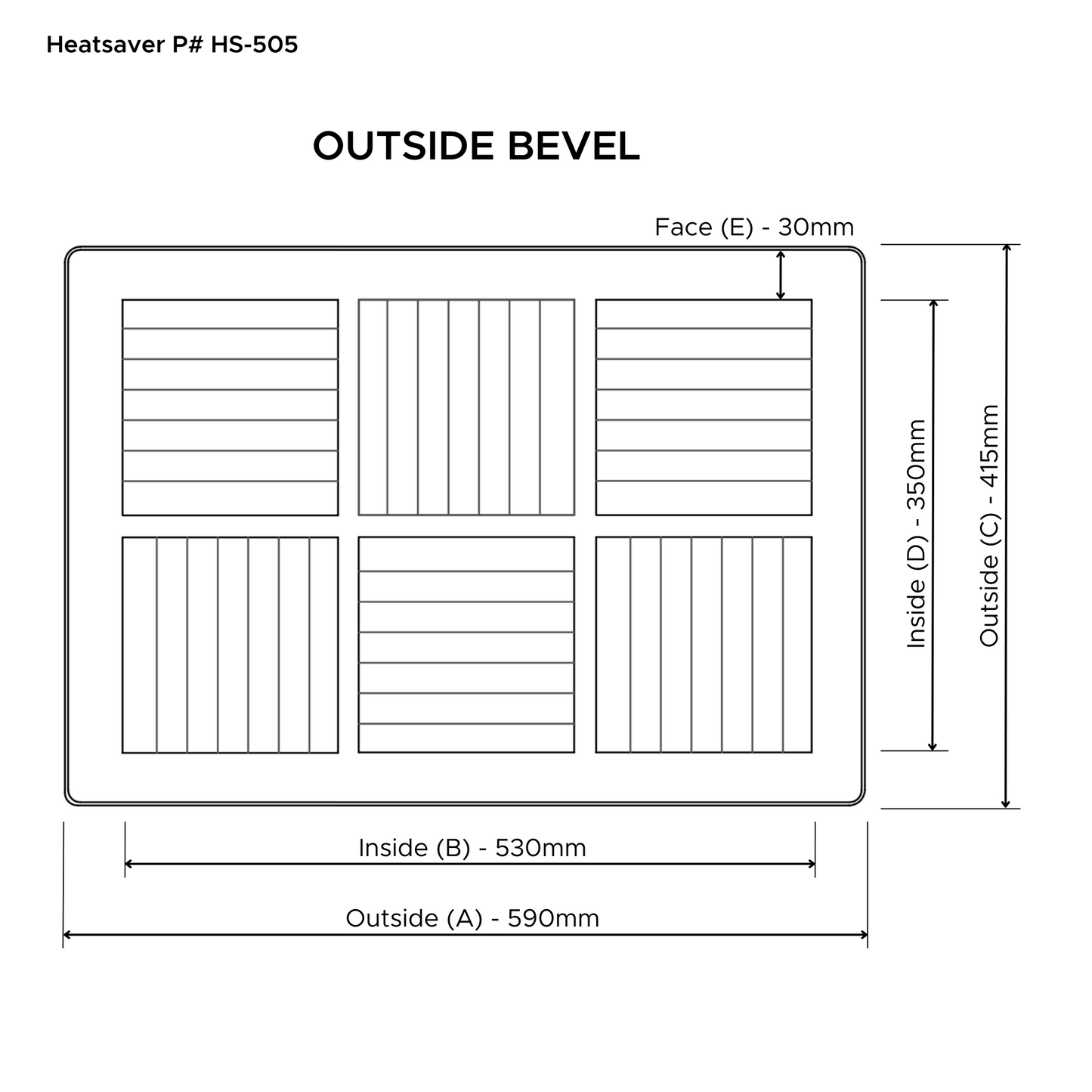 Heatsaver White Vent Cover (HS5)