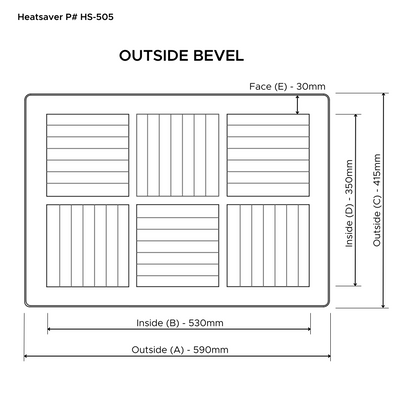 Heatsaver White Vent Cover (HS5)